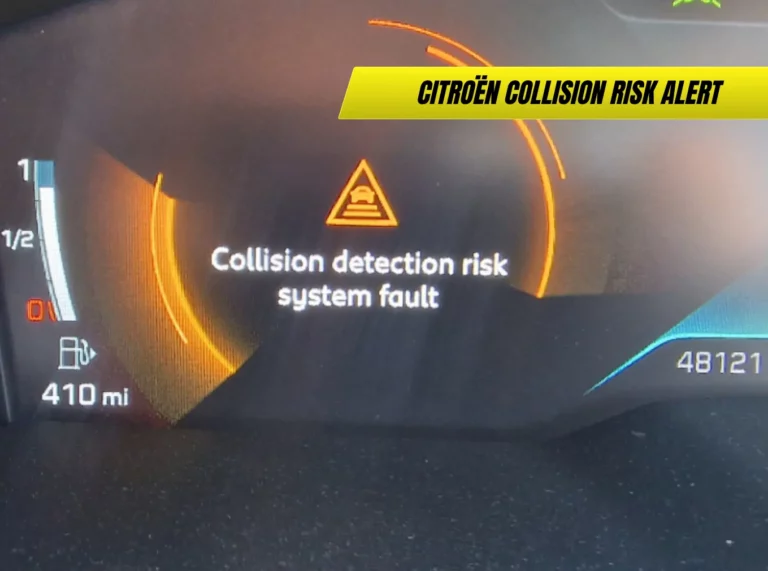Collison Risk Auto Citroën Collision Risk Alert (Distance Alert) – UK Driver Guide 2025 ...