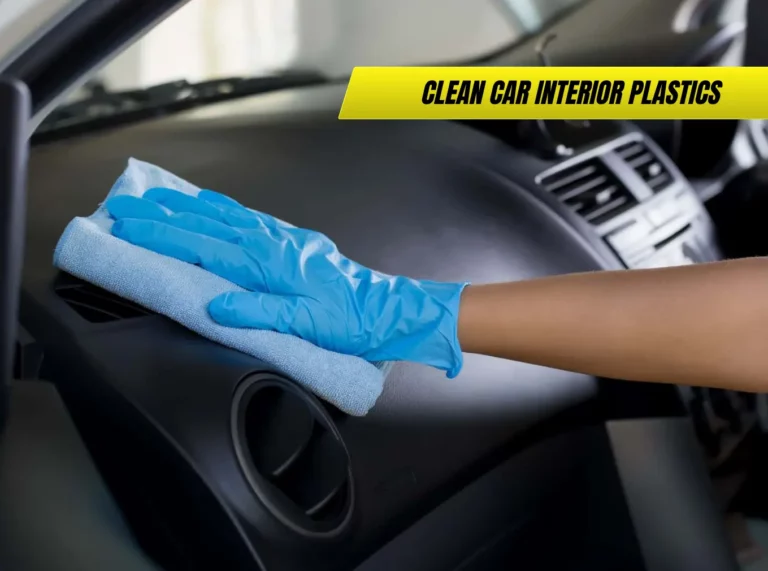 Clean Car Interior Plastics